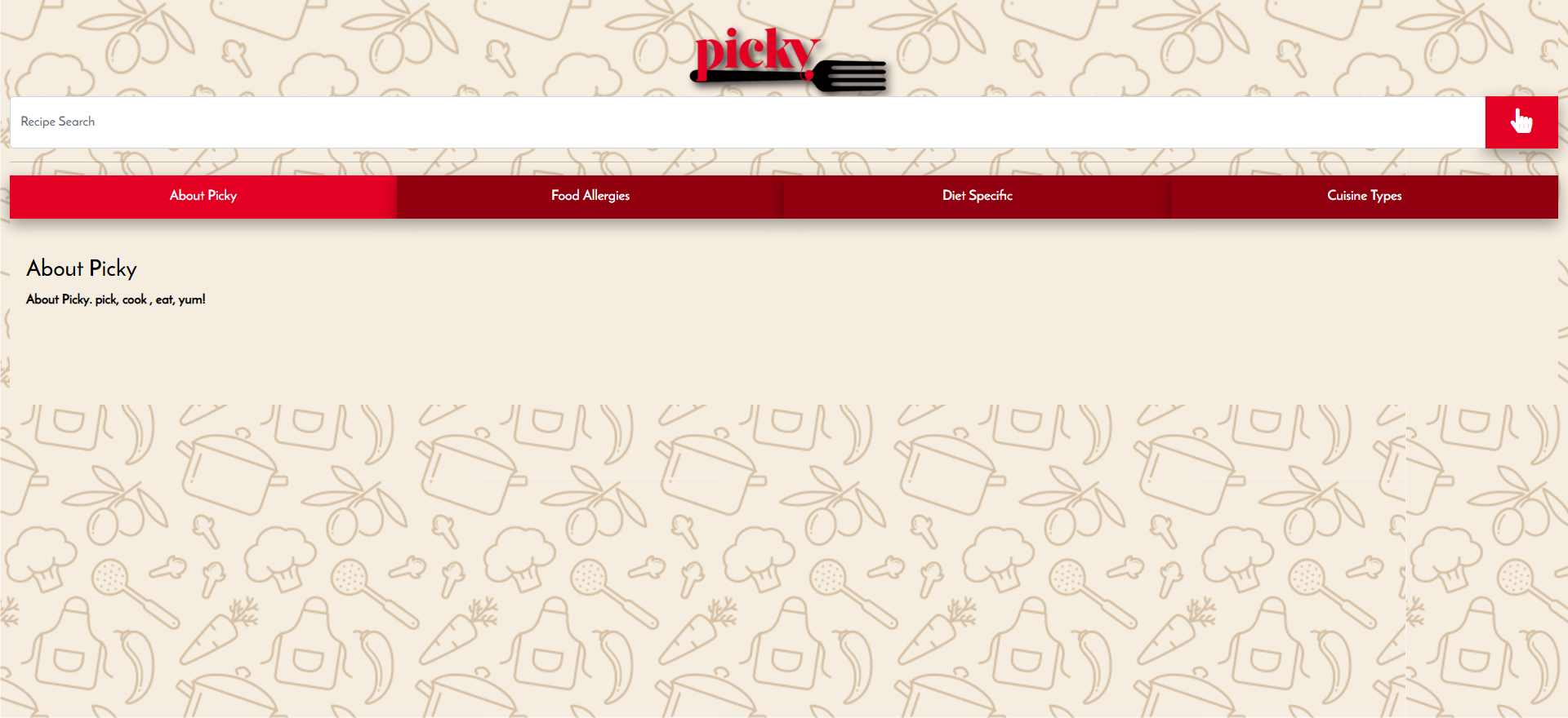 Picky: Recipe Search Engine